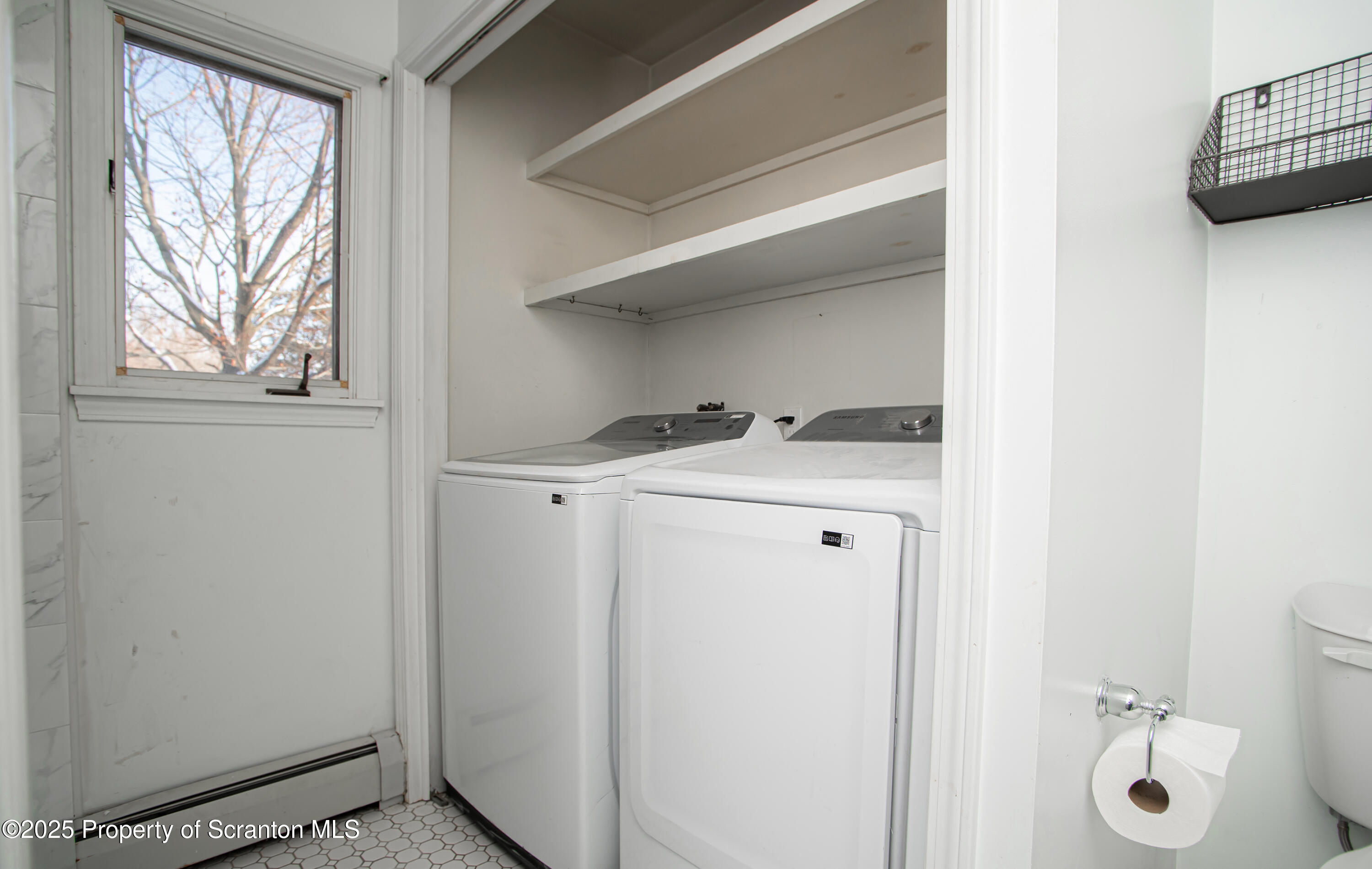 28 Pine Street Tunkhannock, PA 18657 - Photo 38 of 50 a utility room with closet dryer and washer