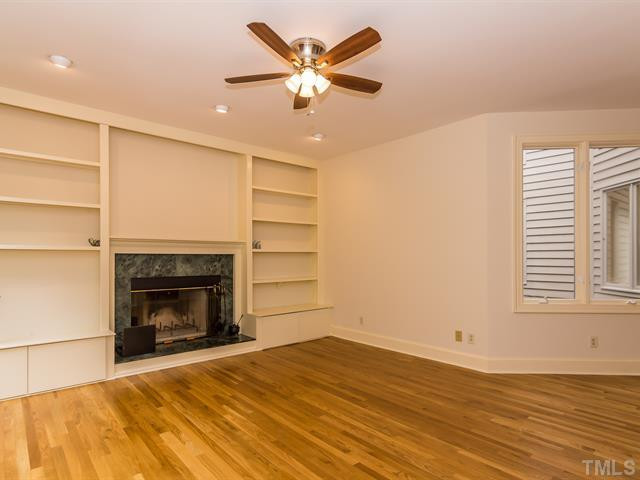 10108 Old Warden Road Raleigh, NC 27615 - Photo 10 of 25 This is another view of the family room with built ins and freshly painted walls! Den/Family/Great Room