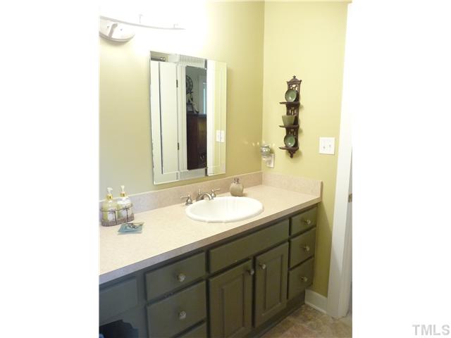 2208 Corberrie Lane Raleigh, NC 27613 - Photo 18 of 25 a bathroom with a sink and a mirror