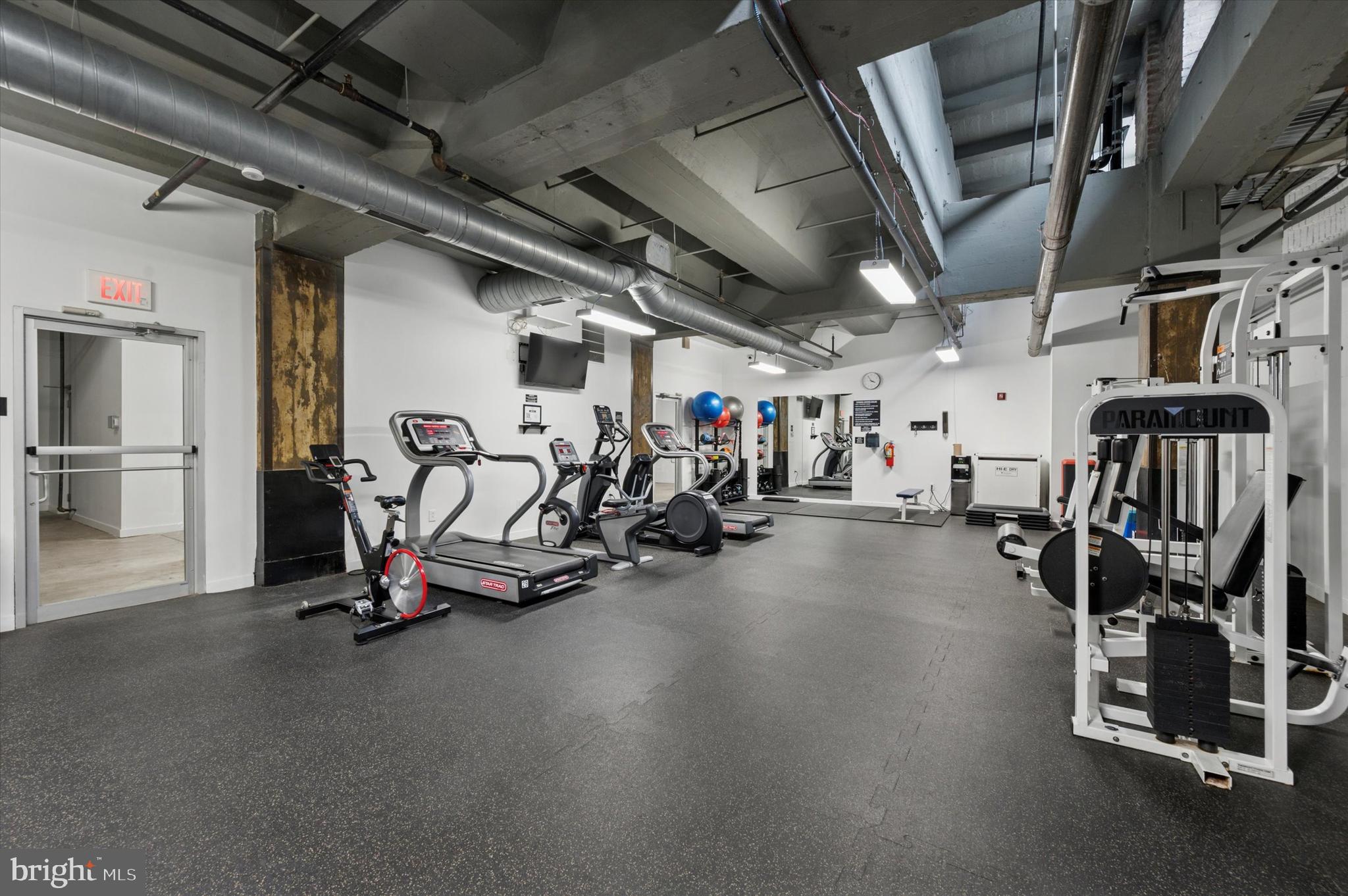 1101 Washington Avenue, Unit 306 Philadelphia, PA 19147 - Photo 23 of 25 a view of a room with gym equipment