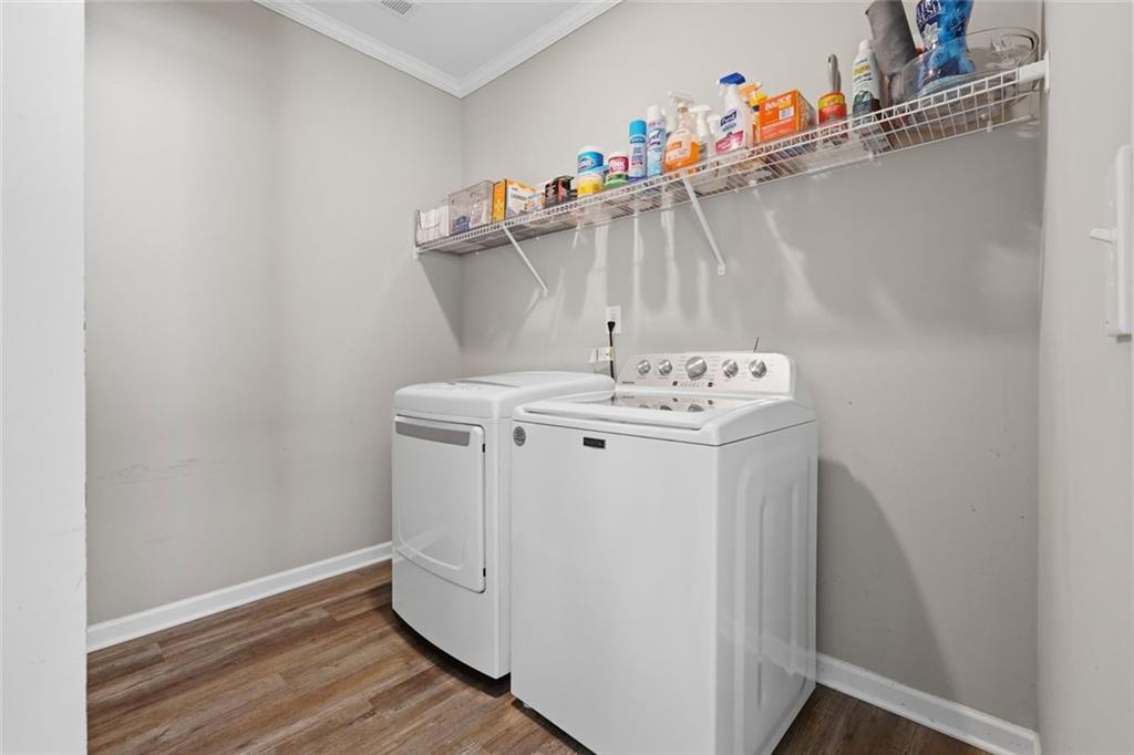 166 Ashbridge Lane Dallas, GA 30132 - Photo 24 of 35 a utility room with dryer and washer