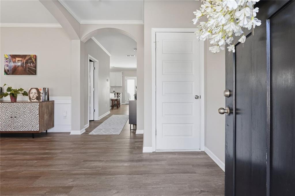166 Ashbridge Lane Dallas, GA 30132 - Photo 4 of 35 a view of entryway with wooden floor