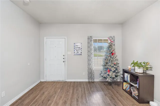 wooden floor in a room