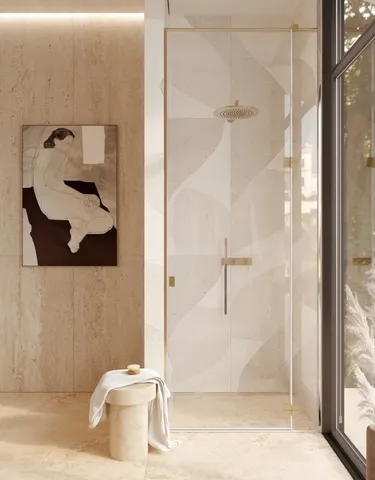 a bathroom with a double vanity sink and mirror