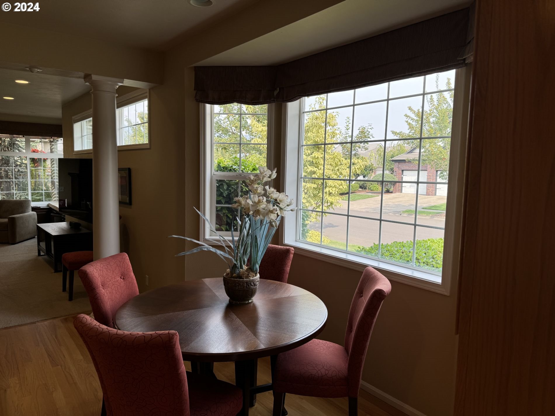 990 Old Orchard Lane Springfield, OR 97477 - Photo 13 of 16 a view of a dining room with furniture window and outside view