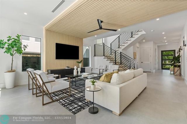 a view of a dining area with furniture