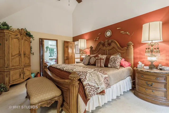 an empty room with closet