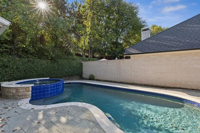 a view of backyard with outdoor space
