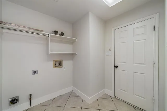 a view of an empty room