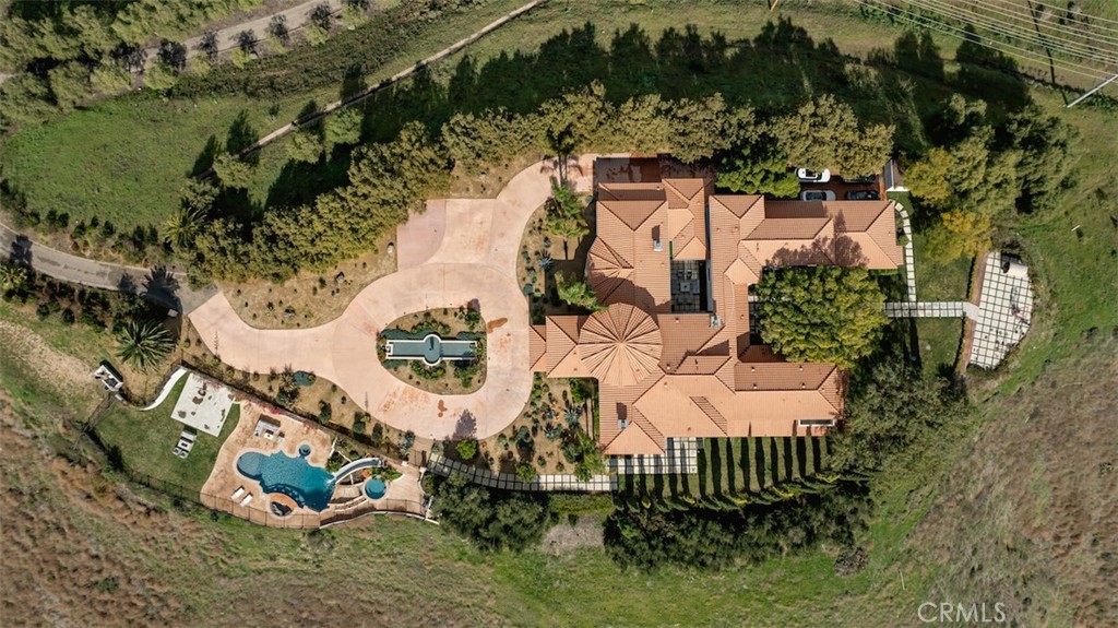 13248 Nightsky Drive Camarillo, CA 93012 - Photo 51 of 53 an aerial view of a house with a yard and large trees