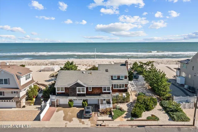 a view of a city with lawn chairs