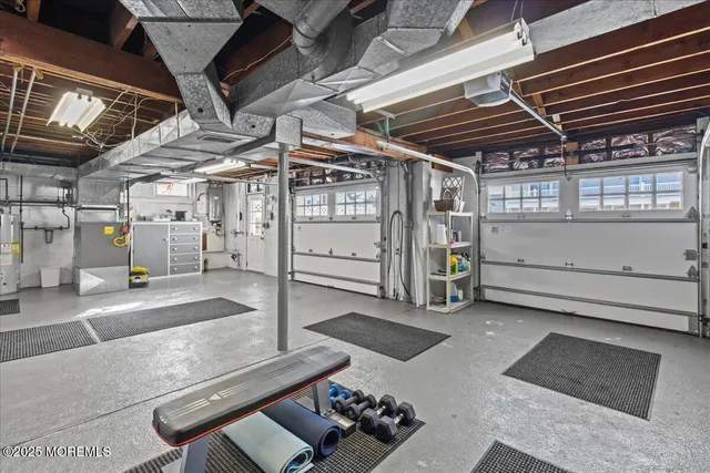 a front view of a house with a lake view