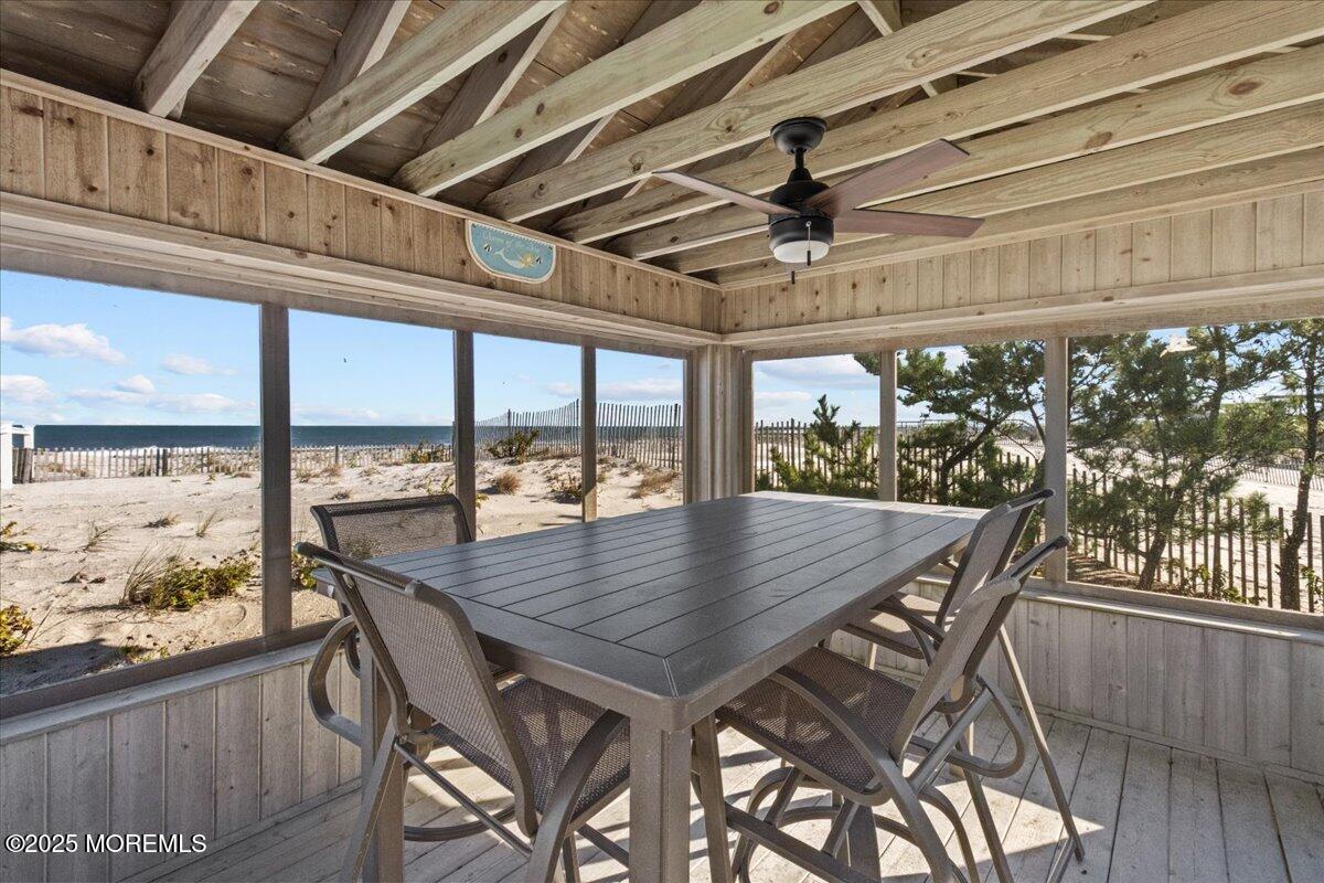 262 Sunset Lane Mantoloking, NJ 08738 - Photo 4 of 45 a view of a dining room with furniture window and outside view