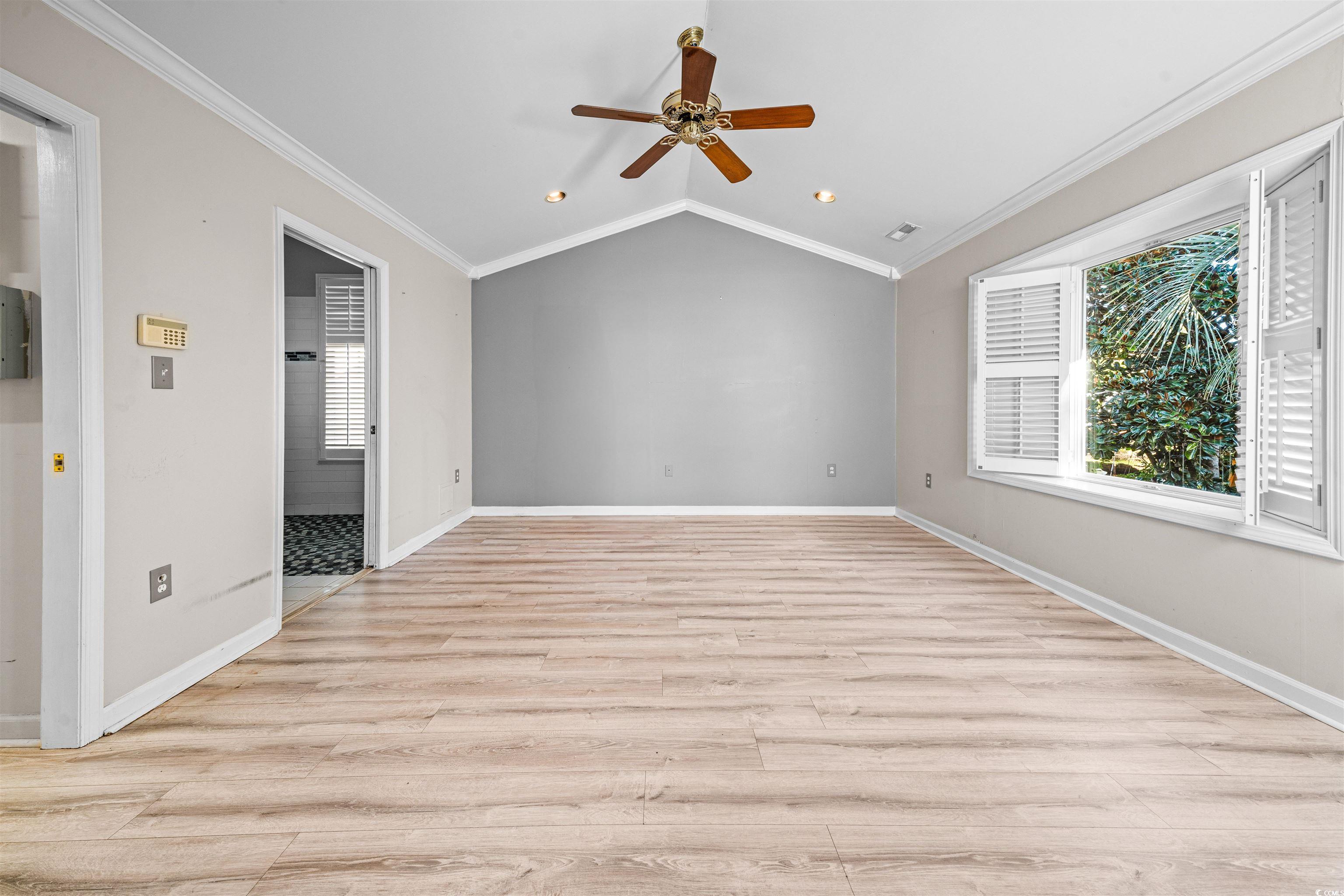 366 Pilothouse Drive Myrtle Beach, SC 29577 - Photo 23 of 40 Unfurnished room with crown molding, ceiling fan,