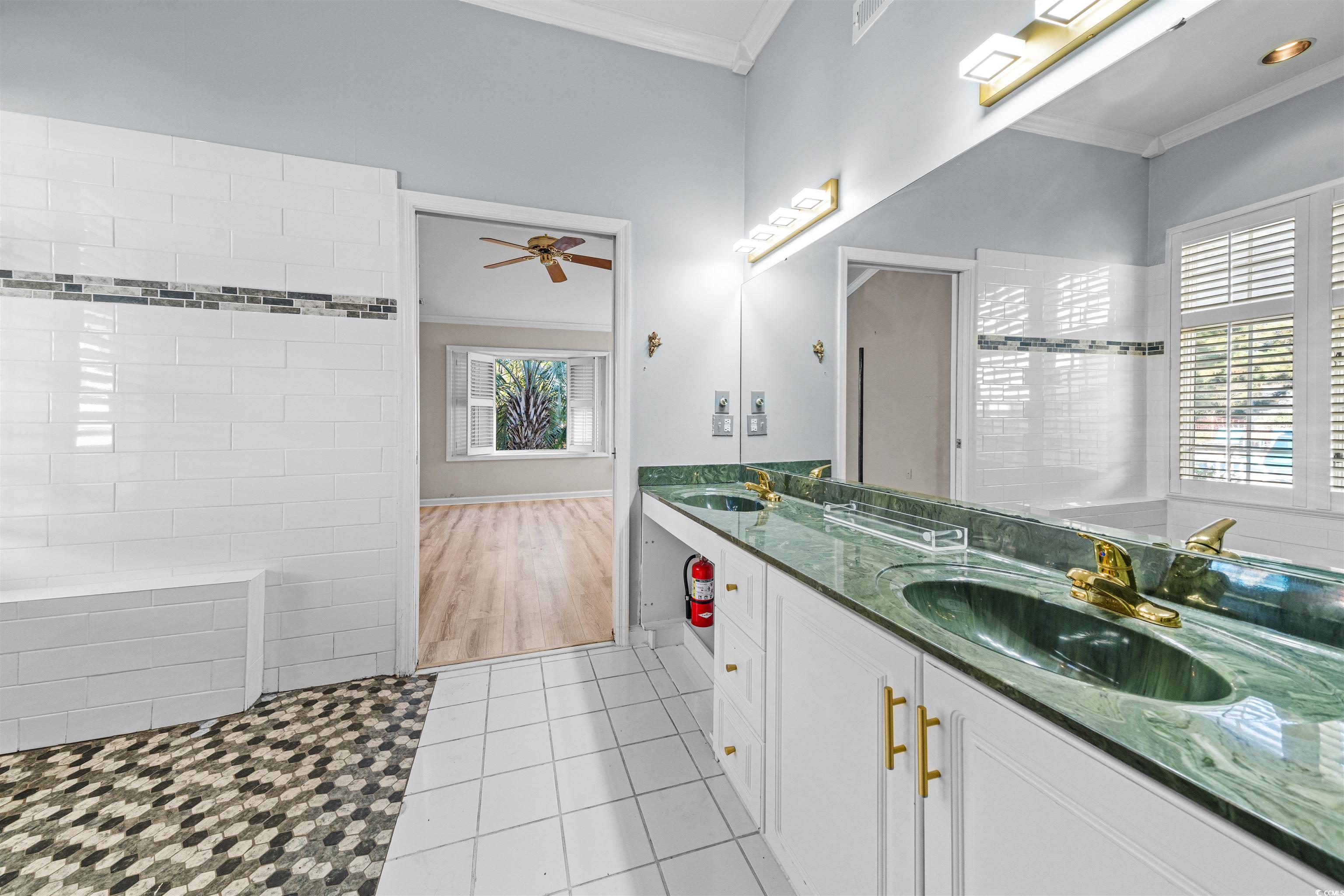 366 Pilothouse Drive Myrtle Beach, SC 29577 - Photo 27 of 40 Bathroom with tile patterned floors, ceiling fan,