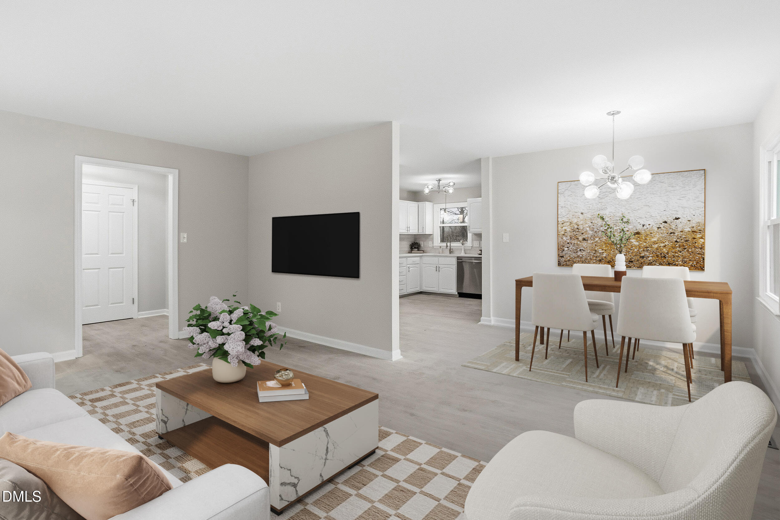 3457 Hope Valley Road Durham, NC 27707 - Photo 5 of 24 a living room with furniture potted plant and a table