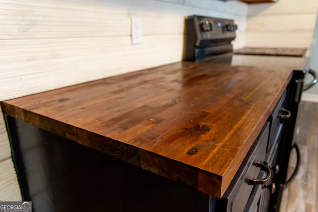 a view of wooden floor