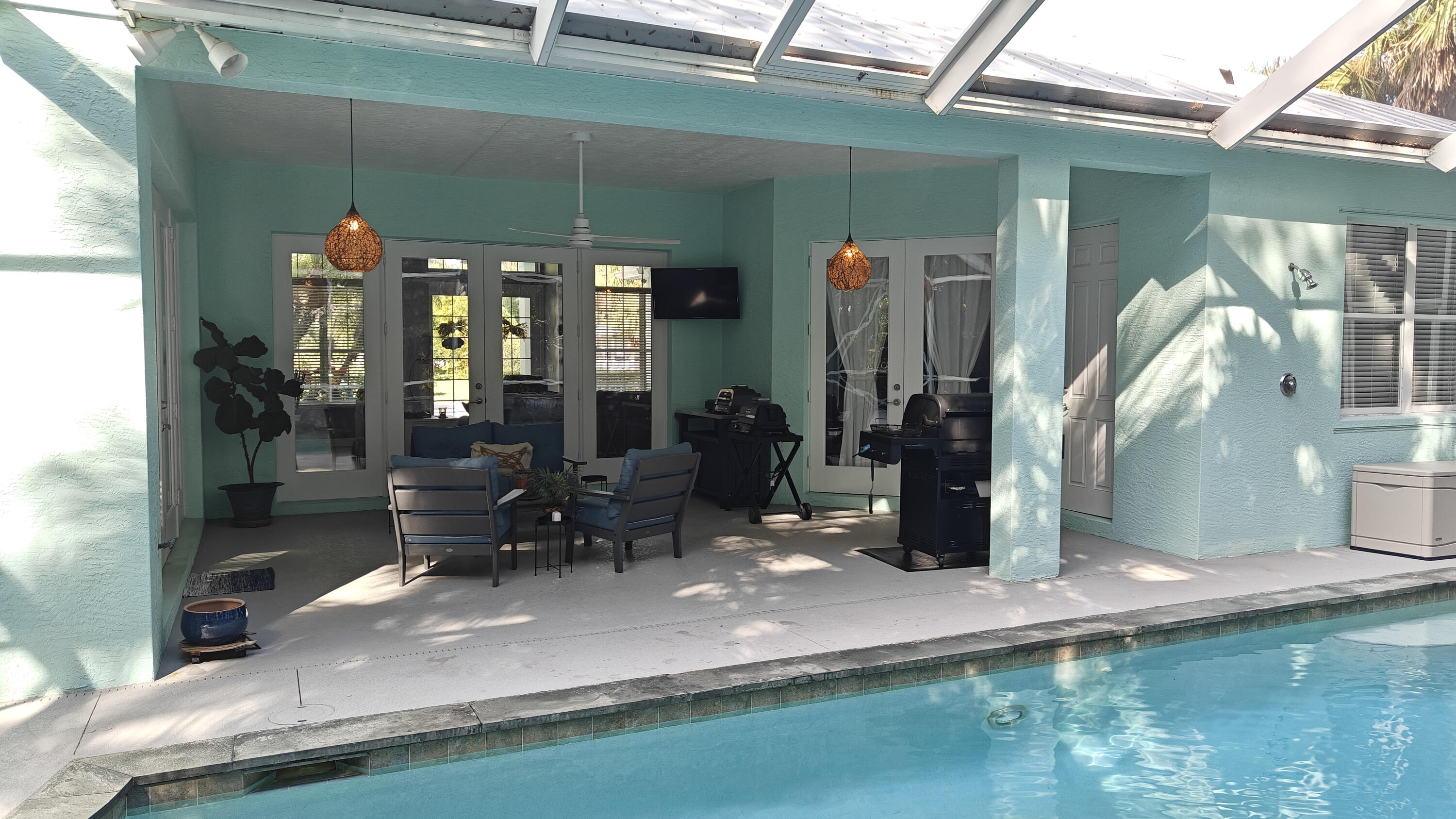 1644 Southwest Herder Road Port St. Lucie, FL 34953 - Photo 32 of 41 Covered Patio