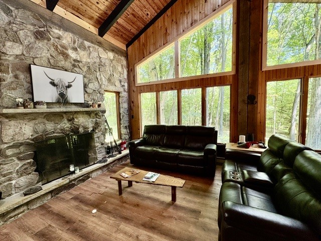 7756 Gulick Road Naples, NY 14512 - Photo 21 of 31 Spectacular stone fireplace