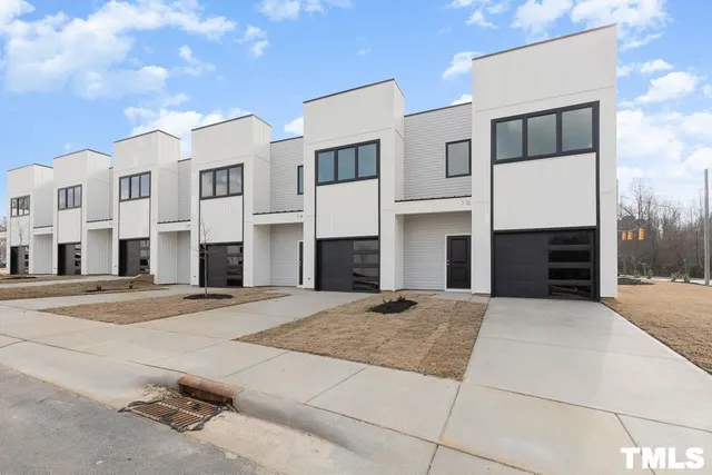 a view of a building with a street