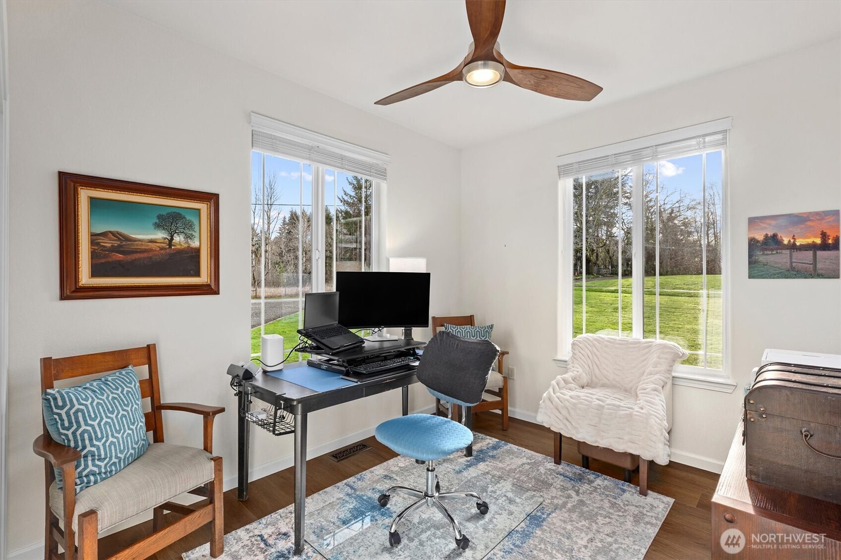 4946 Pleasant Glade Road Northeast Olympia, WA 98516 - Photo 14 of 38 a workspace with furniture and a window