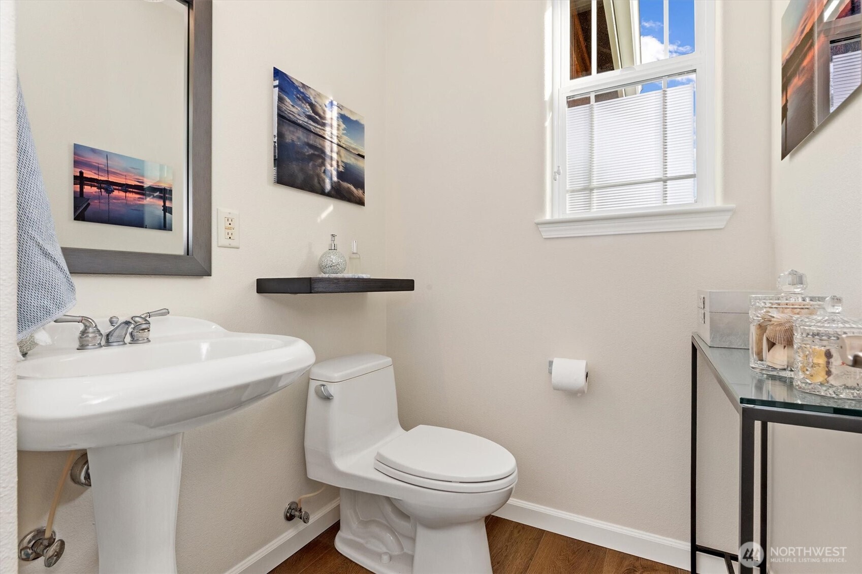 4946 Pleasant Glade Road Northeast Olympia, WA 98516 - Photo 15 of 38 a bathroom with a sink toilet and mirror