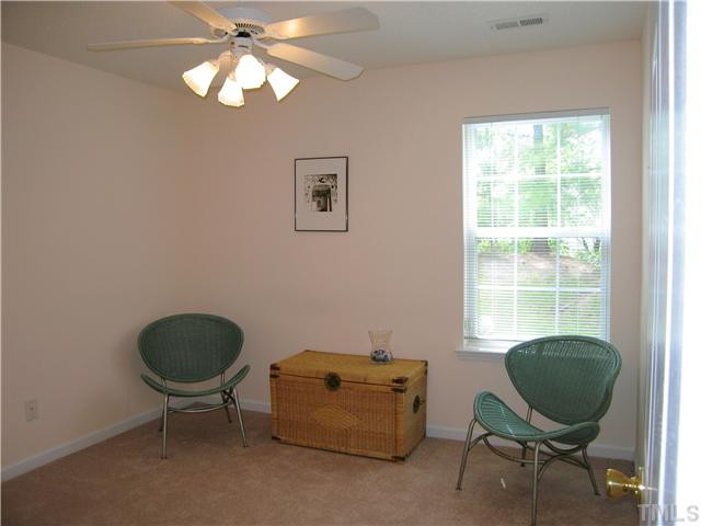 4906 Gable Ridge Drive Durham, NC 27713 - Photo 14 of 24 Back Bedroom. Brand New Carpet. Cordless Blinds. Ceiling Fan. Bedroom
