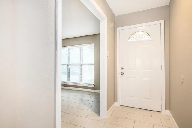 a view of an entryway door