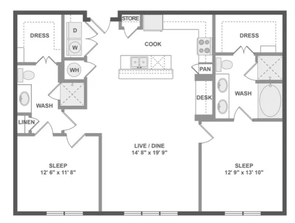 $1,840 | 1340 West Gray Street, Unit 448, Houston, TX 77019