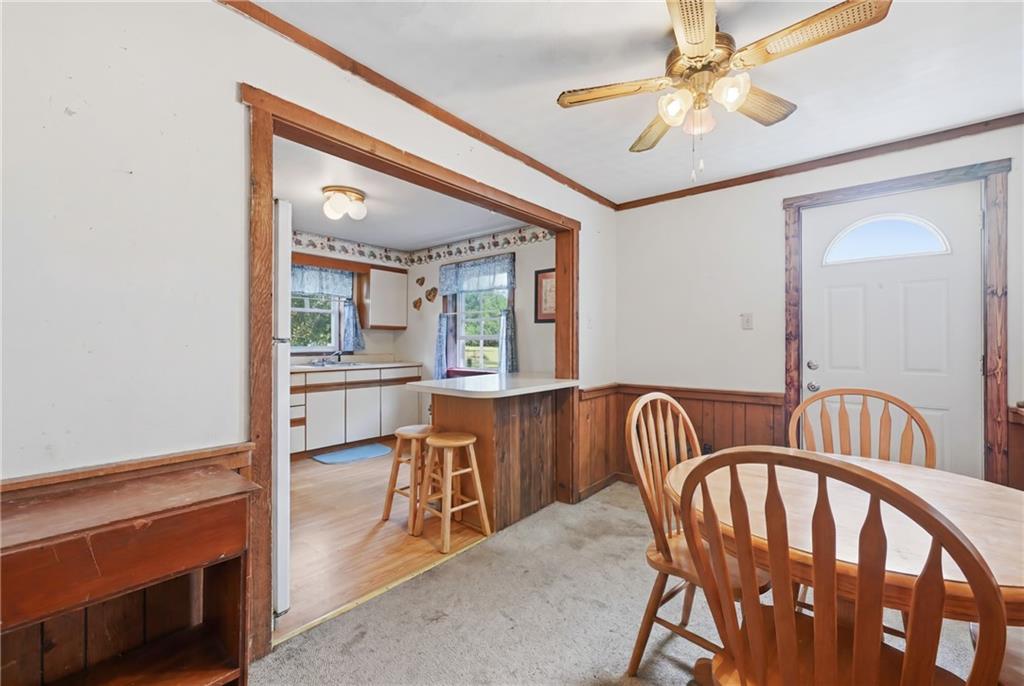 7 Old Fredonia Road Mercer, PA 16137 - Photo 5 of 38 cozy dining room with kitchen island divider