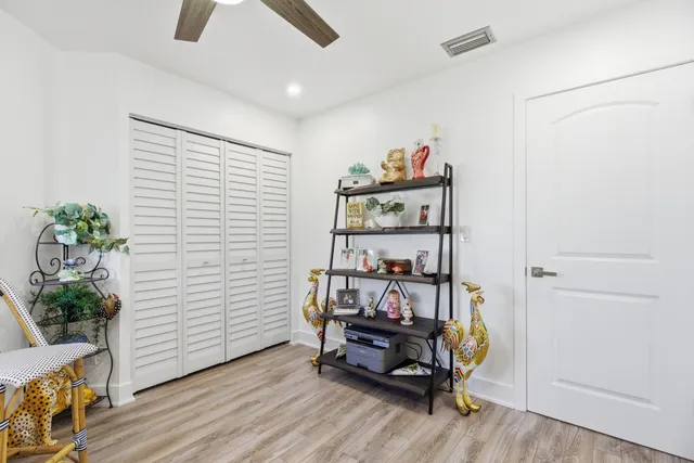 a house view with a garden space