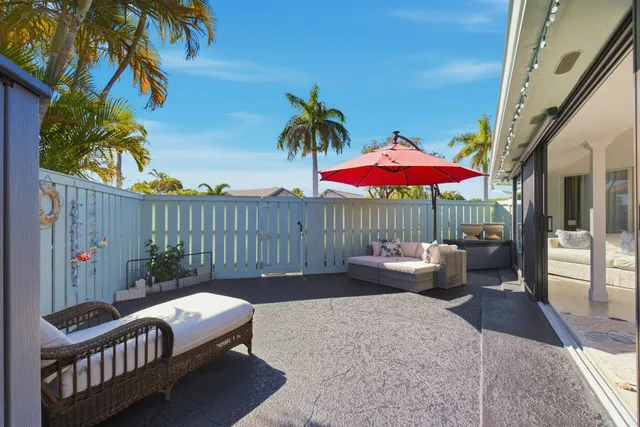 a backyard of a house