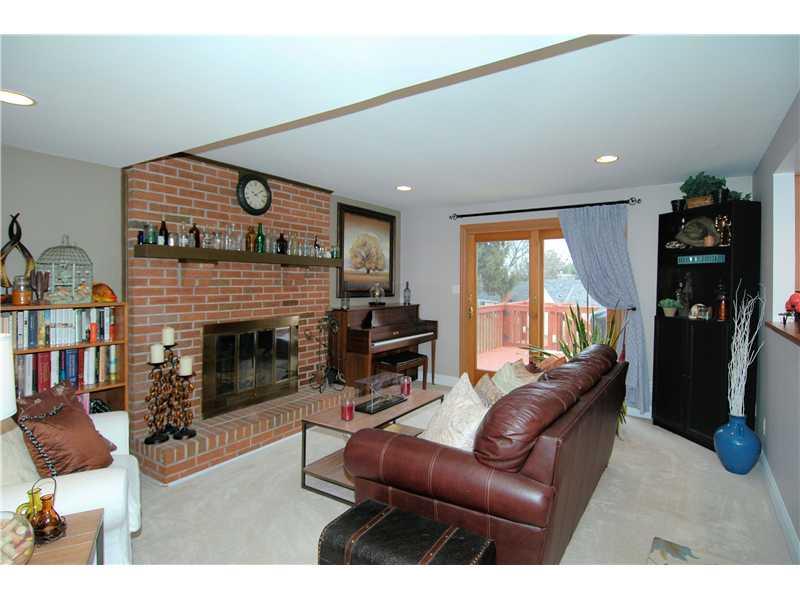 1209 Hazlett Road Pittsburgh, PA 15237 - Photo 10 of 21 Family Room. Comfortable family room with a floor to ceiling brick fireplace!