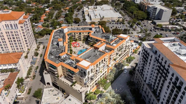 an aerial view of multiple house