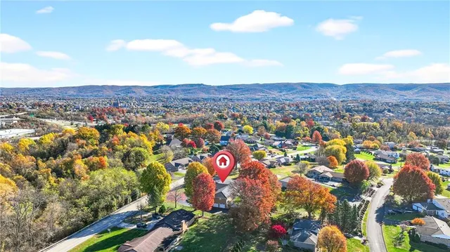 a view of city and mountain