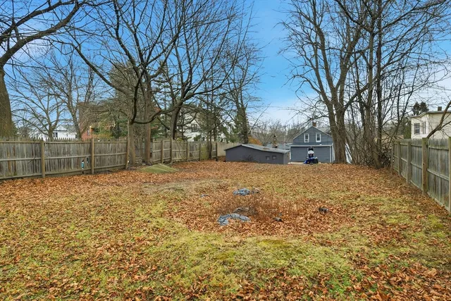 a backyard of a house