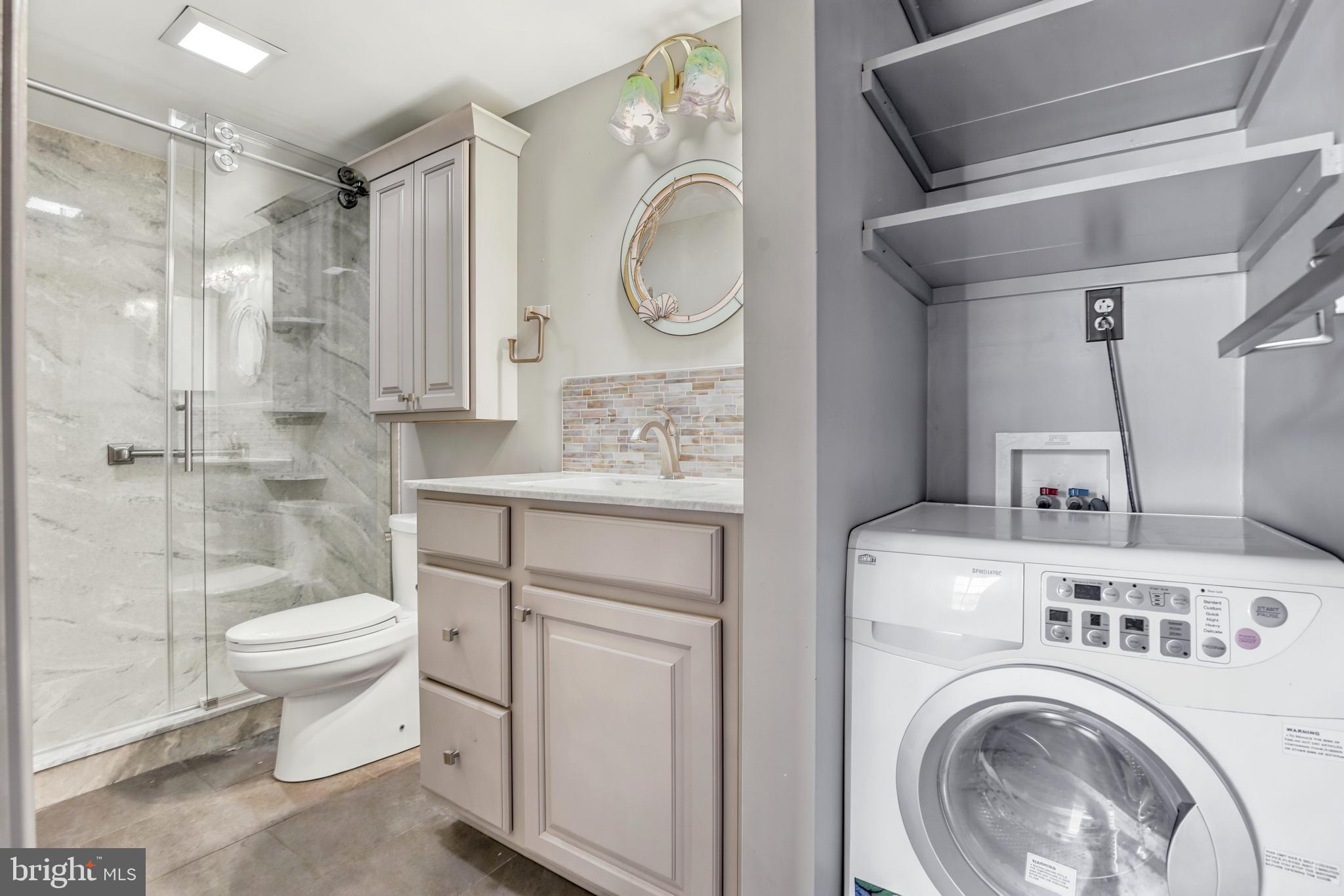 122 Bancroft Road, Unit 1C Lansdale, PA 19446 - Photo 19 of 29 Updated Bath with Washer/Dryer Combo