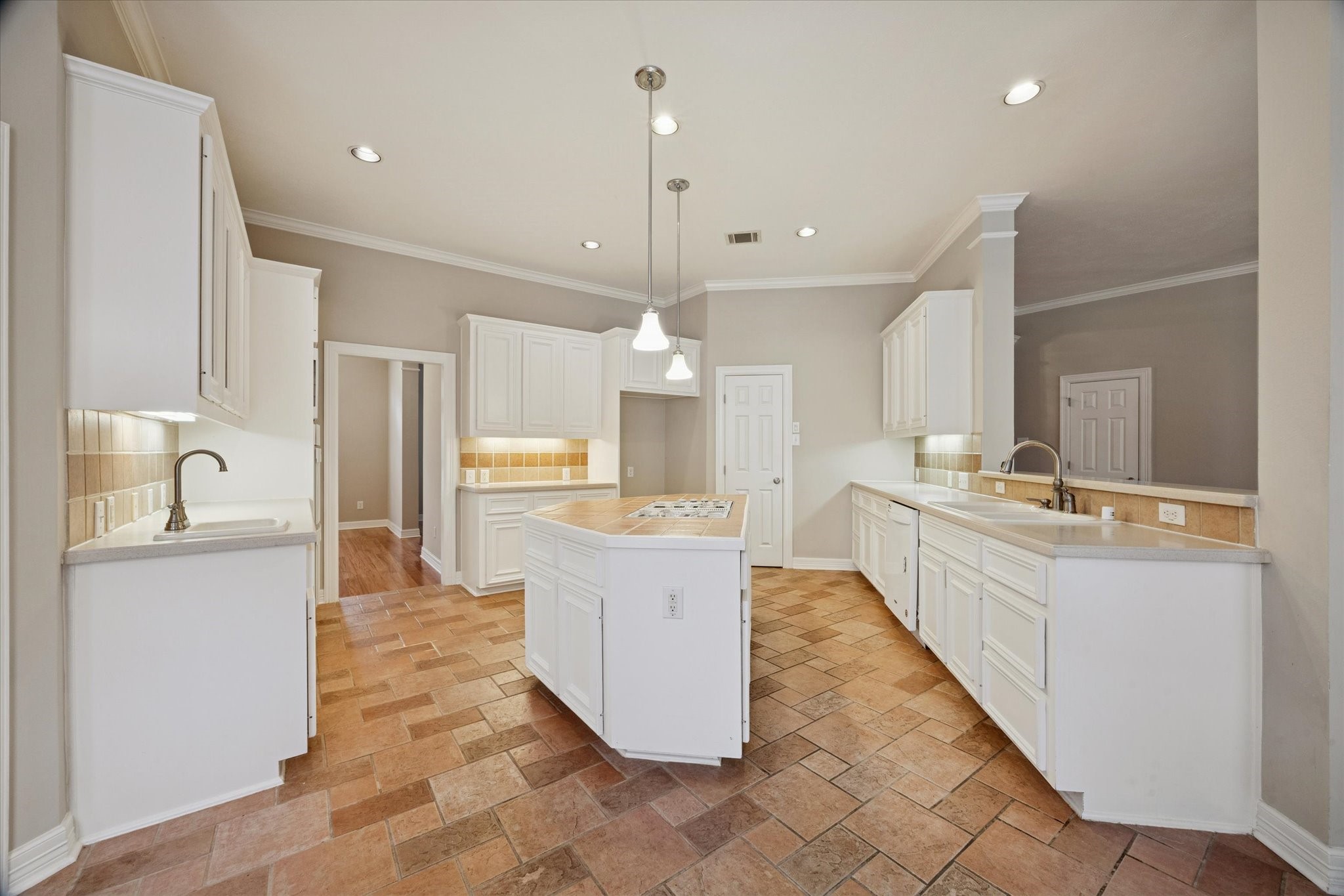 304 Scenic View Friendswood, TX 77546 - Photo 15 of 41 SO MUCH counter space and tons of cabinet storage for large appliances, pots, pans, everything you need to be THE chef!