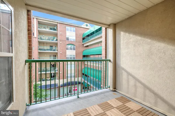 a view of a balcony