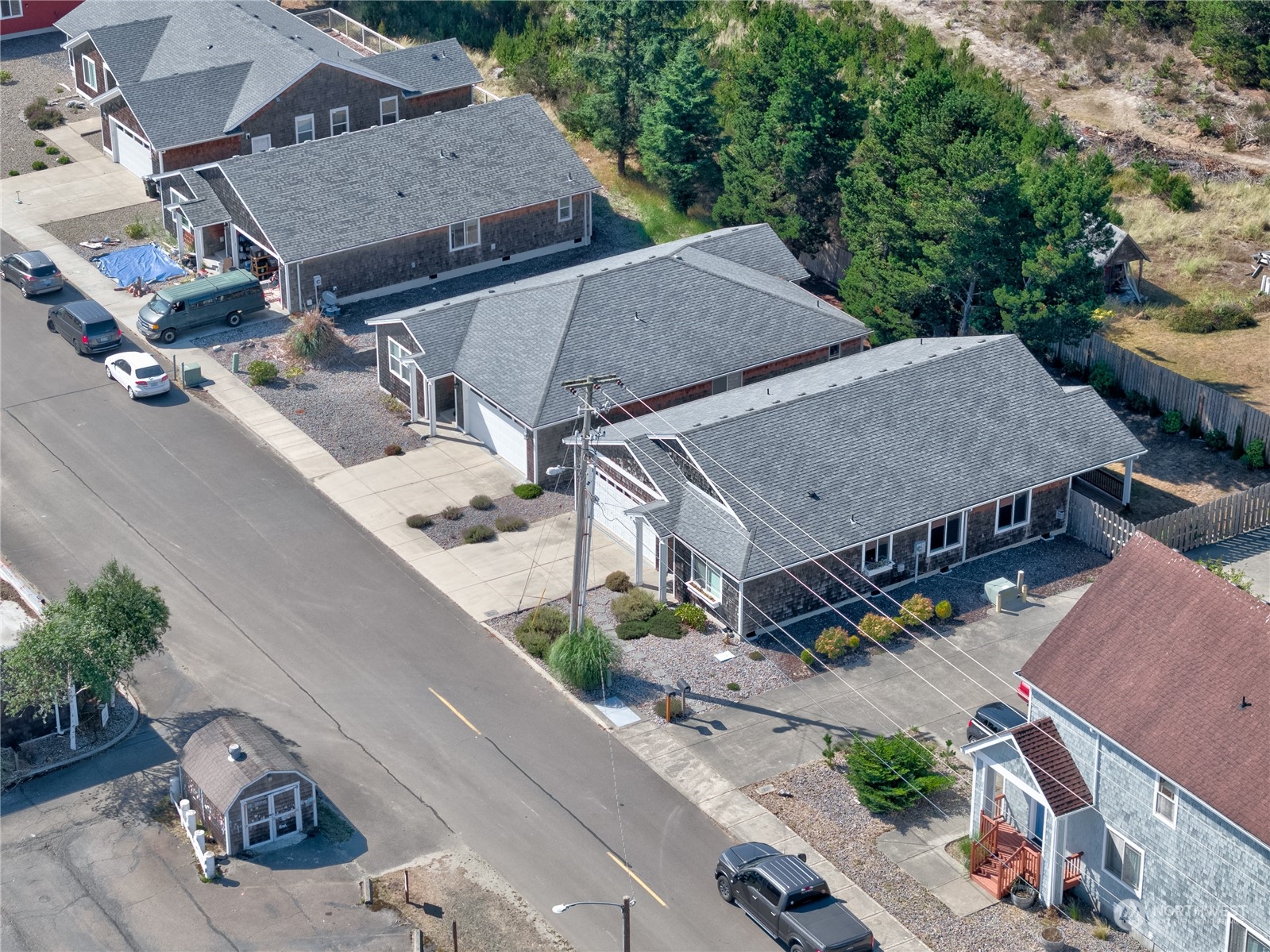 206 Pioneer Road West Long Beach, WA 98631 - Photo 34 of 39 an aerial view of a house with outdoor space