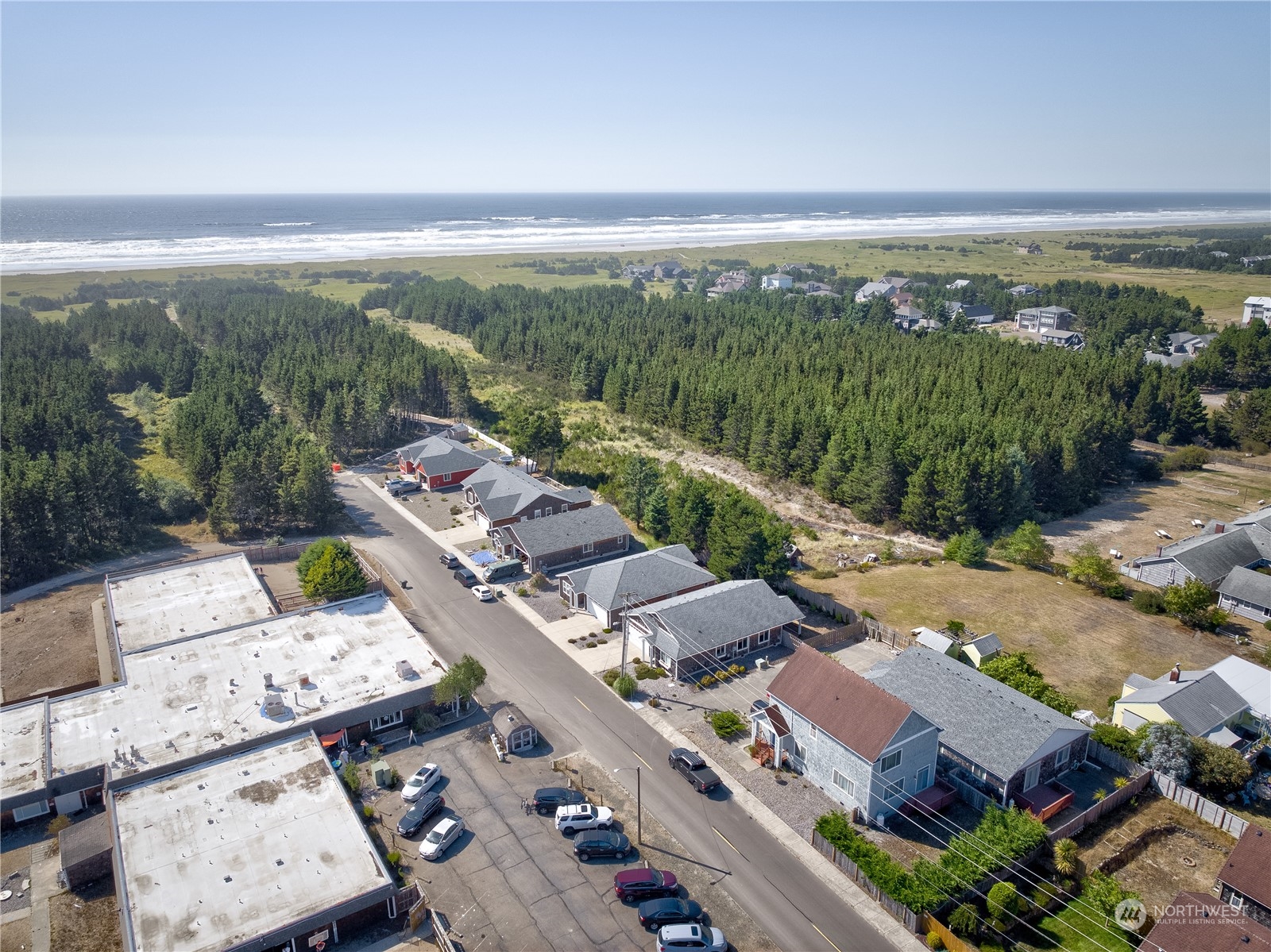 206 Pioneer Road West Long Beach, WA 98631 - Photo 35 of 39 an aerial view of a city with lots of residential buildings