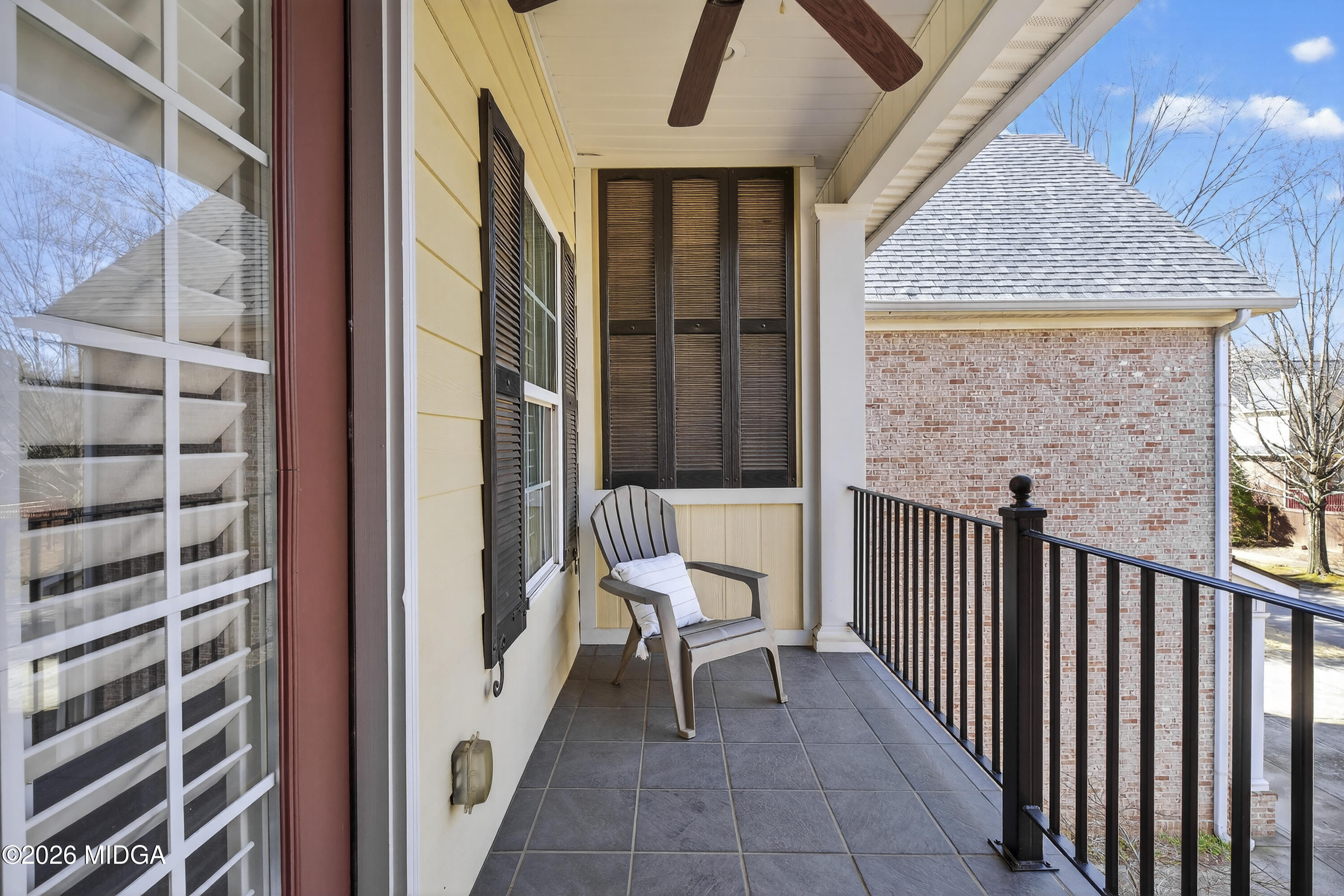 855 Tufthunter Macon, GA 31210 - Photo 74 of 86 a view of a balcony with chair and front door