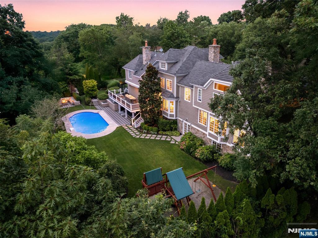 11 Hamilton Road Short Hills, NJ 07078 - Photo 50 of 50 an aerial view of a house with garden space and street view