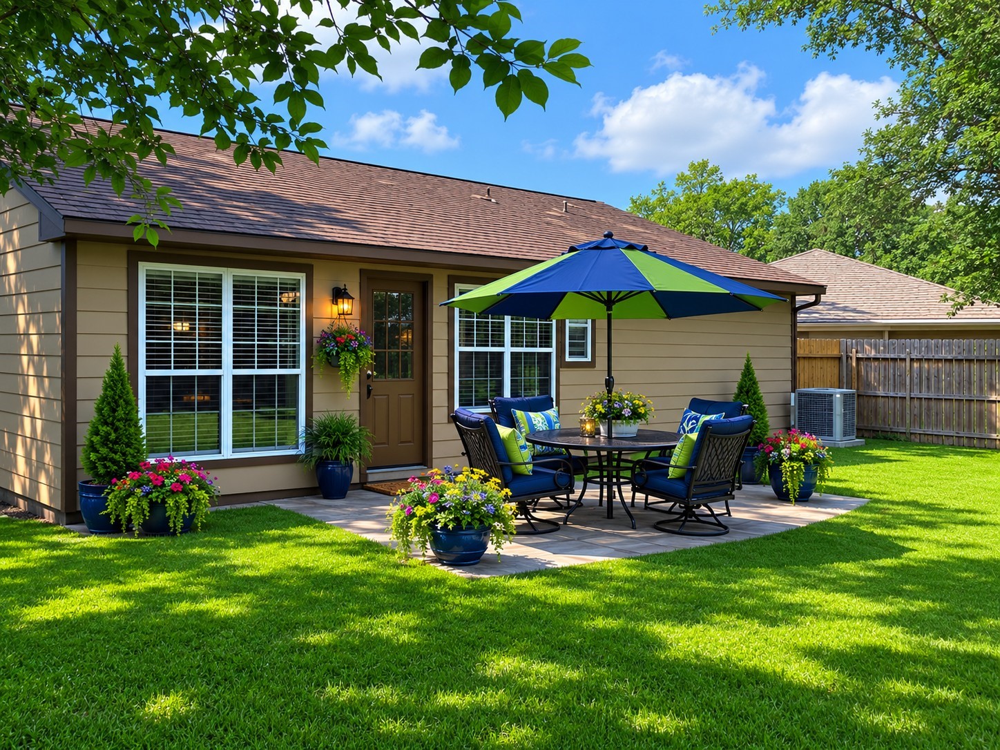 4203 Spinks Creek Lane Spring, TX 77388 - Photo 14 of 14 a view of a house with backyard porch and sitting area
