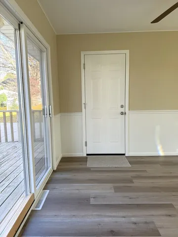 a view of wooden floor