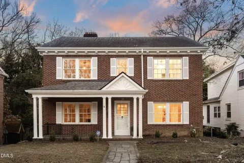 a front view of a house