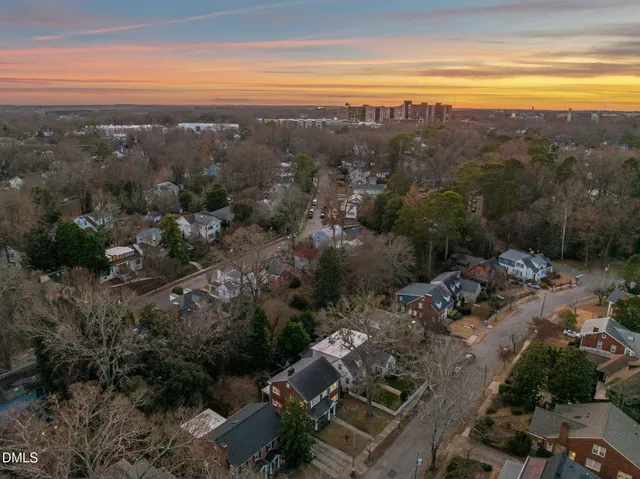 a view of city and mountain