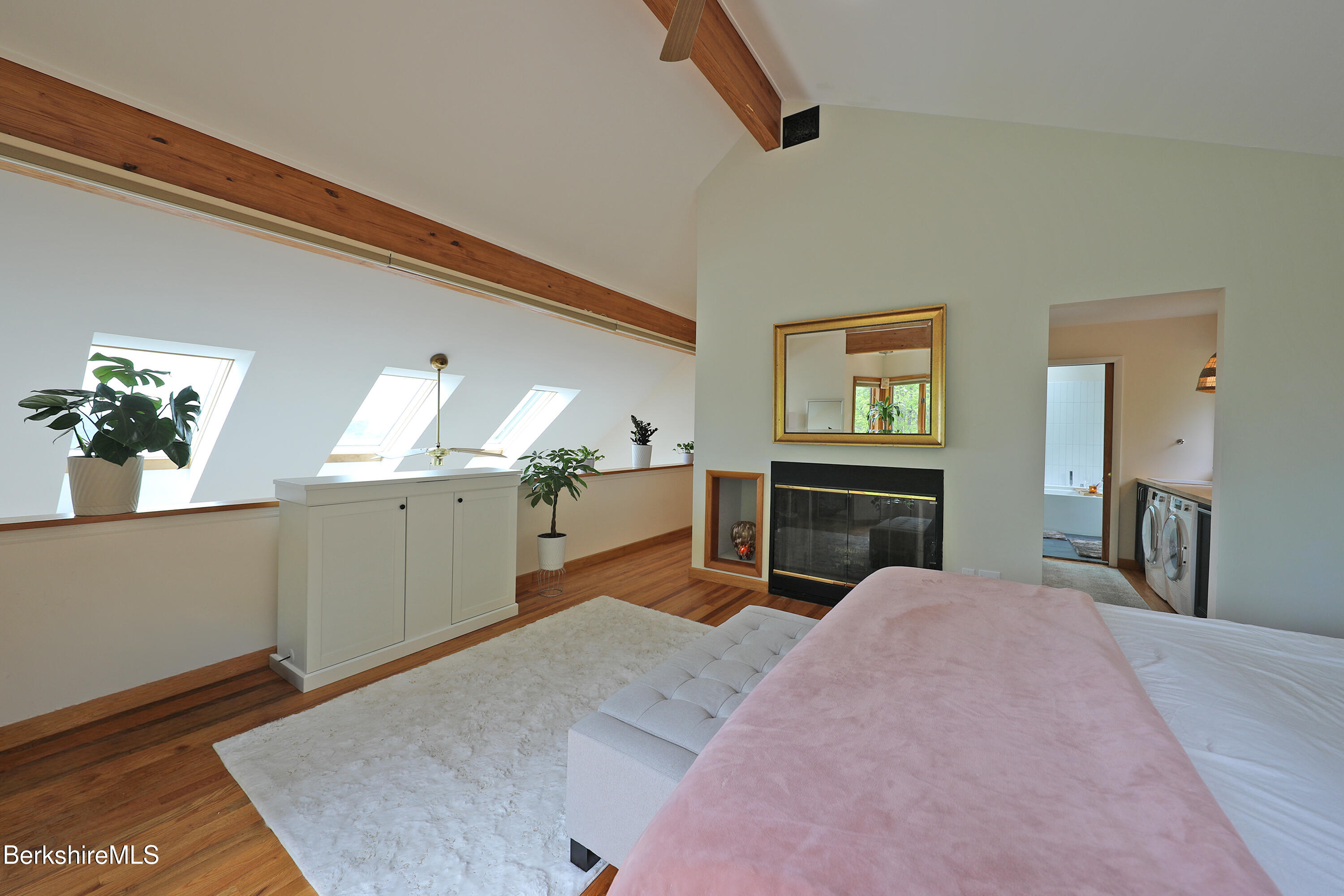 126 Temple Road New Lebanon, NY 12125 - Photo 5 of 37 a bedroom with a bed and a dresser with wooden floor