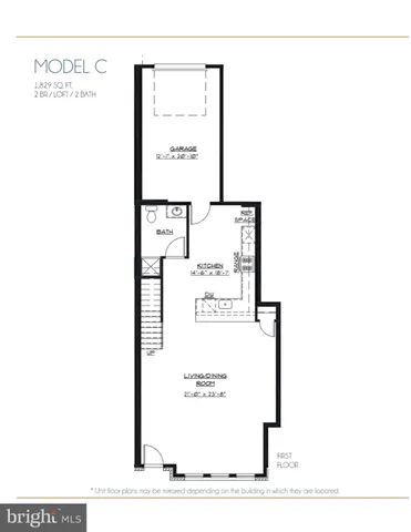 a picture of a room with a bench