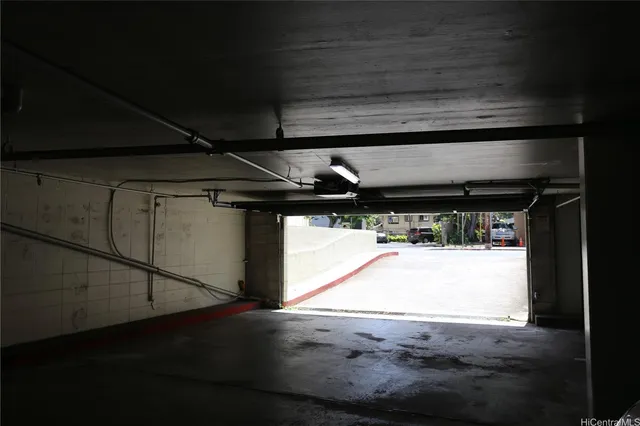 a view of parking garage